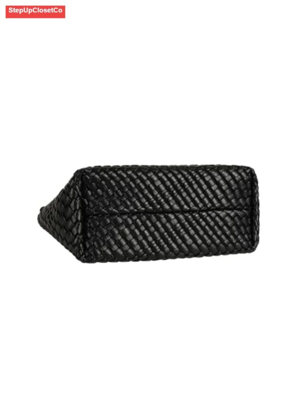 Vegan Leather Woven Tote Bag Braided Shoulder Hobo Purse